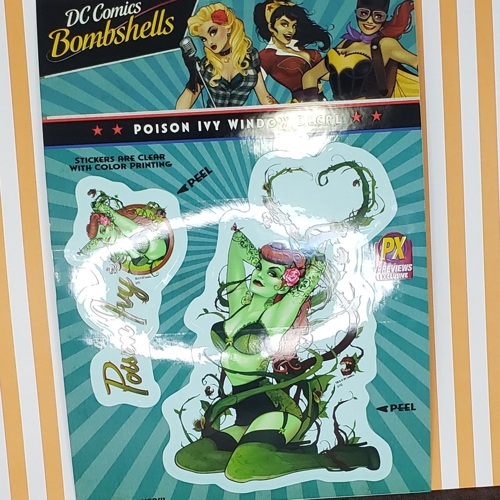 DC Comics Bombshells Poison Ivy Window Decal.